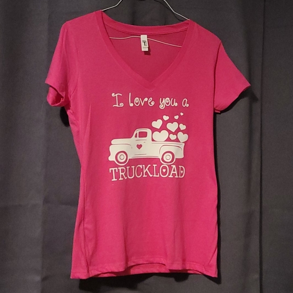 Valentine's Day v-neck tee - Picture 2 of 3